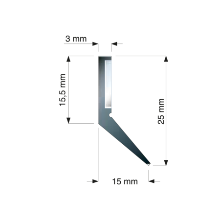 Raclor pentru ghidaje FBA-V flex 25