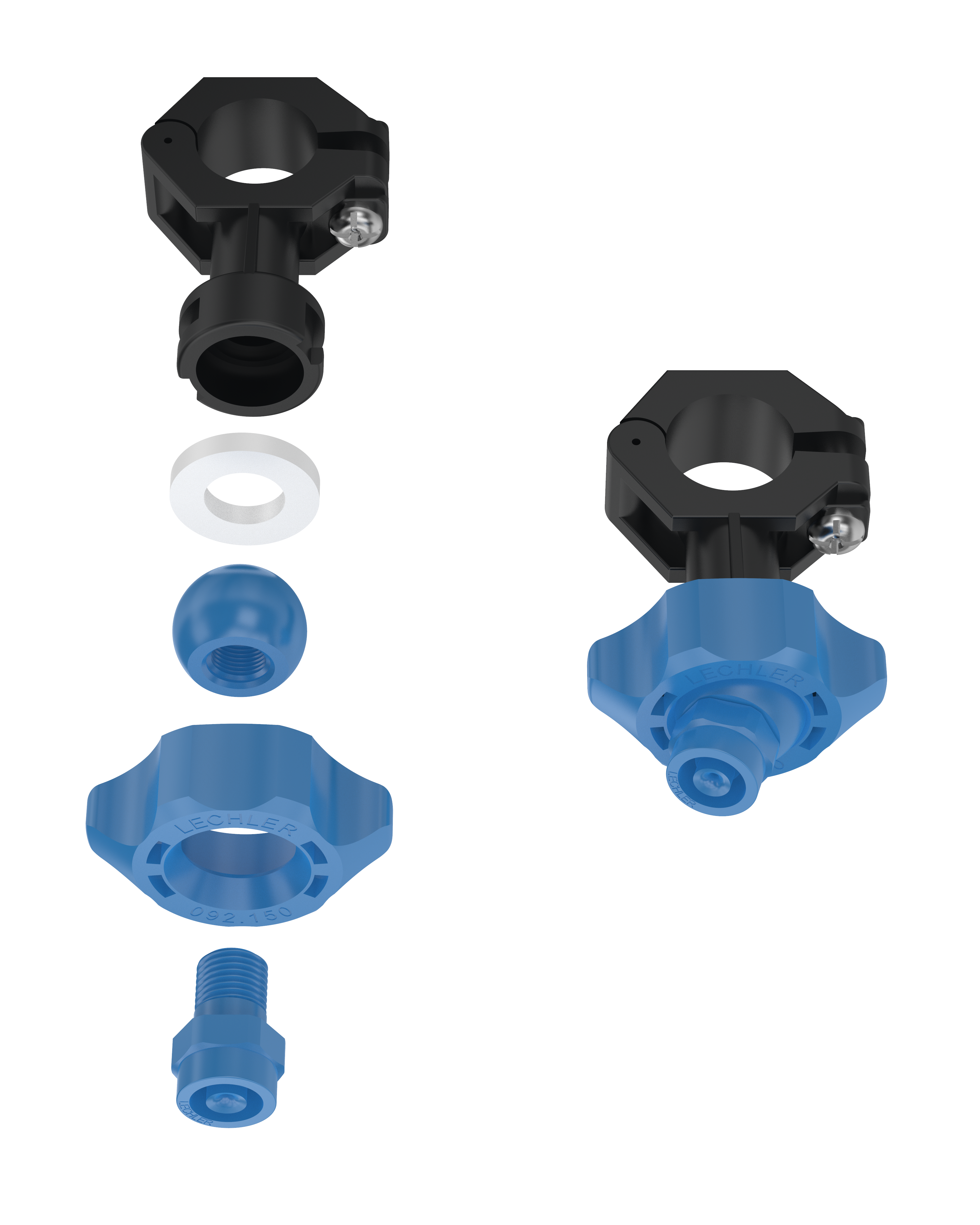 Clema tip baioneta cu piesa sferica