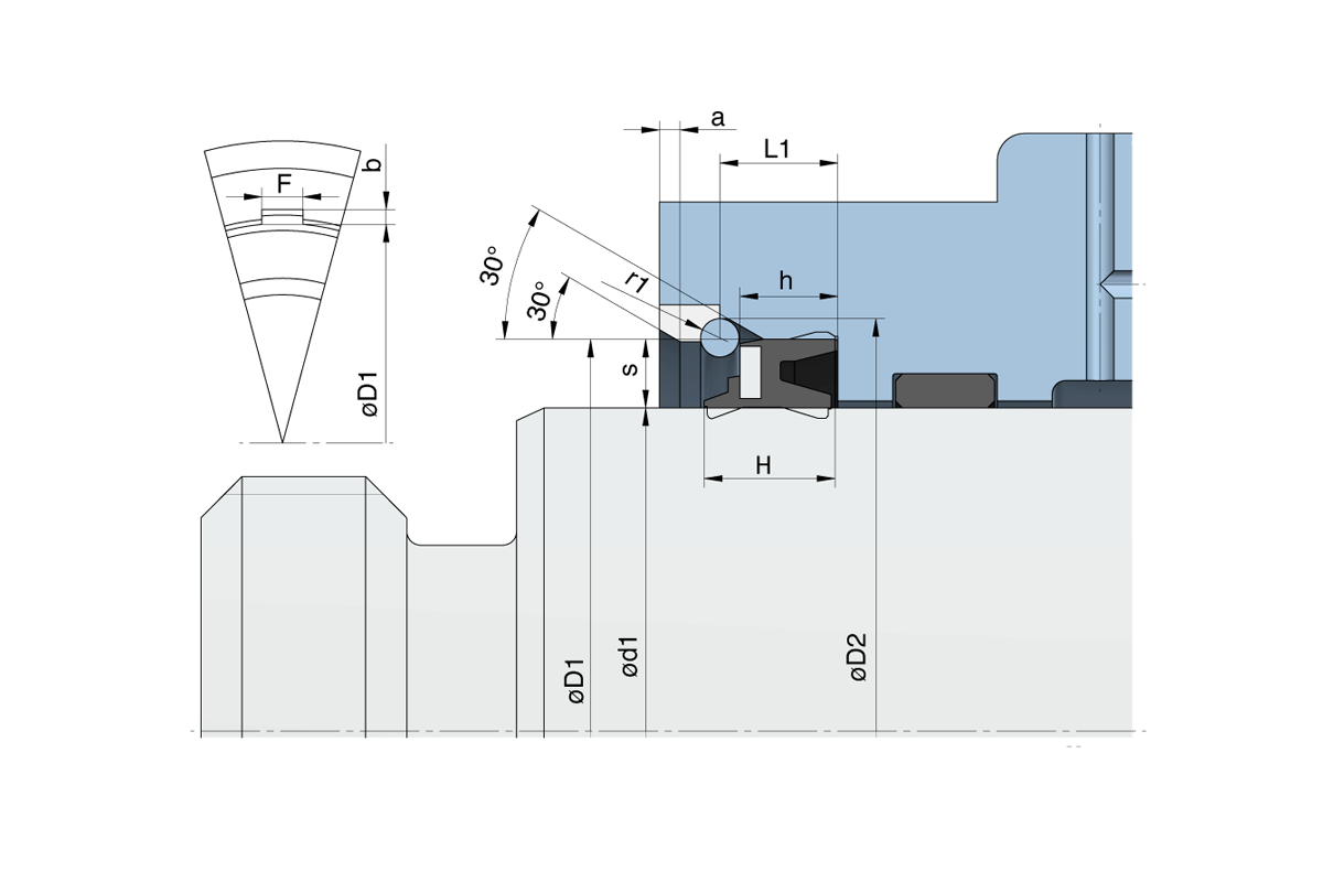 Dimensiunile si geometria spatiului necesar pentru montarea raclorului PA3