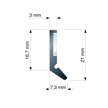 Raclor pentru ghidaje FBA-V flex S21
