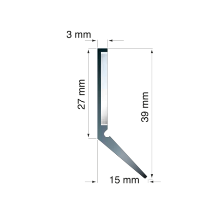 Raclor pentru ghidaje FBA-V flex 39