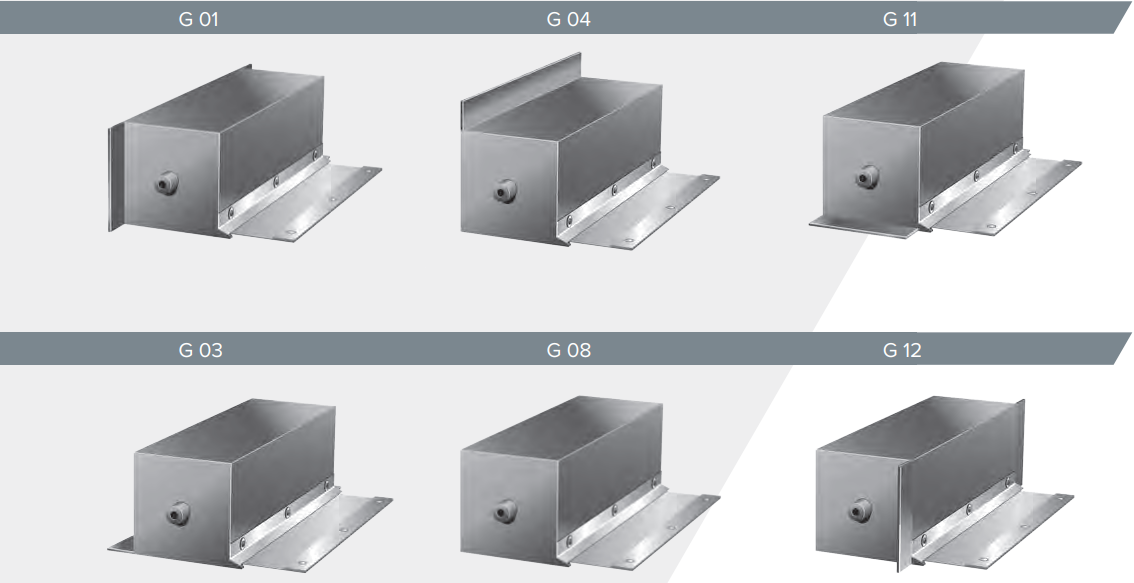 Rulouri cu arc - cu carcasa - tipuri carcasa