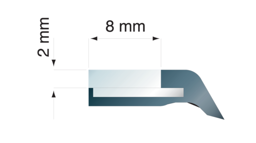 Raclor pentru acoperitoare telescopice TSA-8/8x2