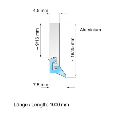 Raclor pentru acoperitoare telescopice E-BA18